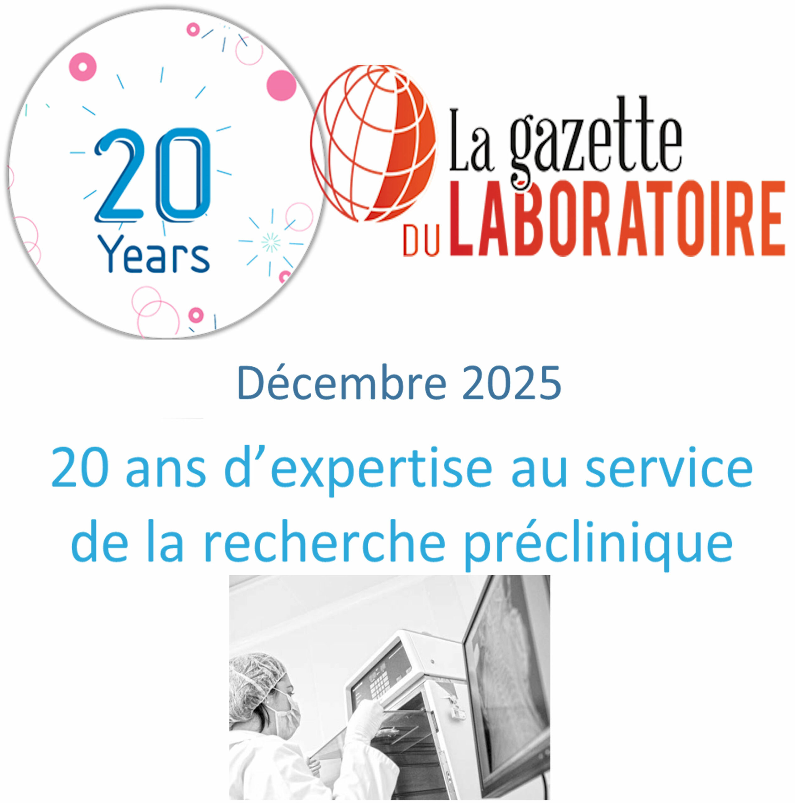 Mise à l’honneur dans La Gazette du Laboratoire