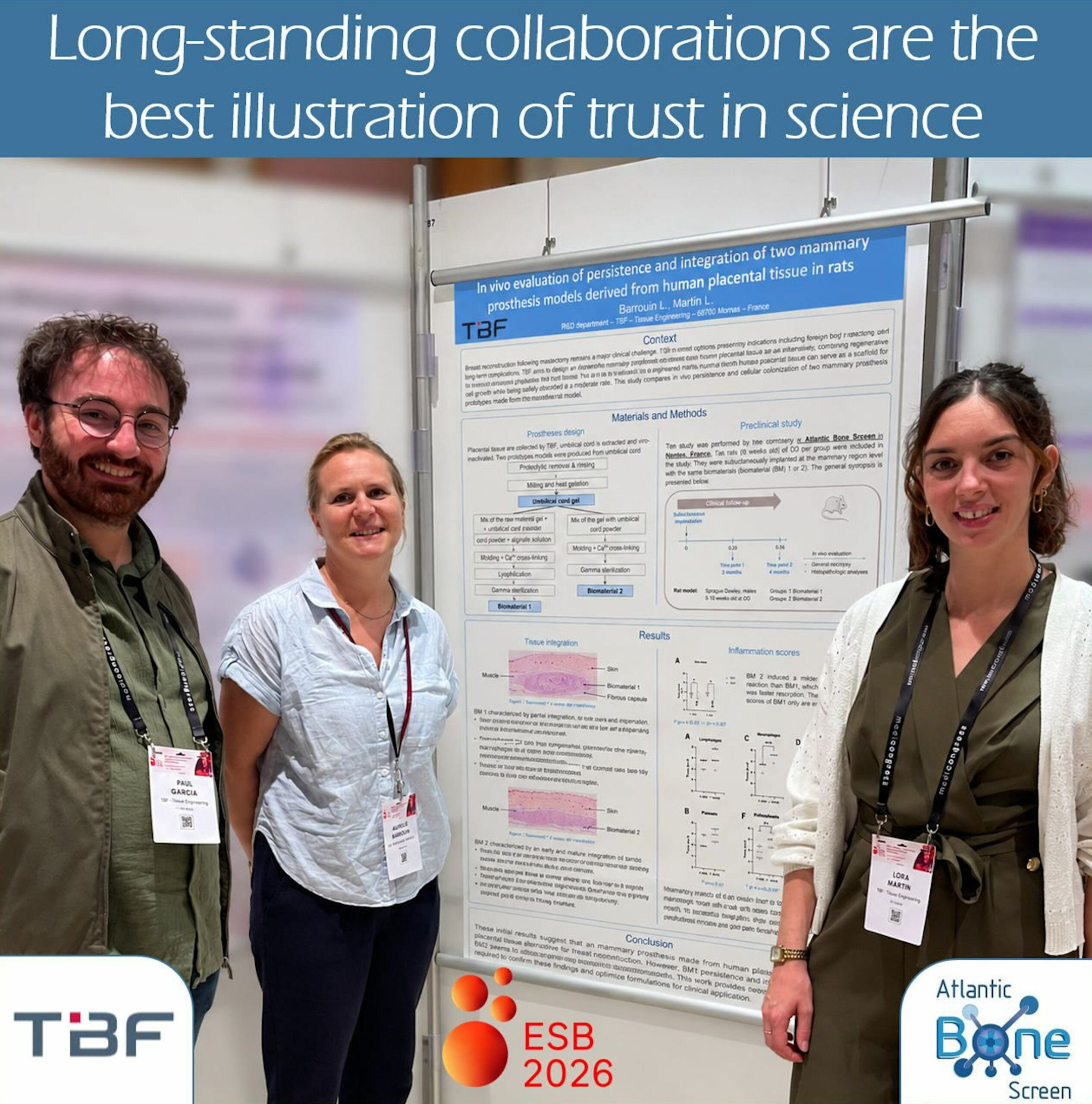 Poster publication during ESB 2026 in Antwerp
